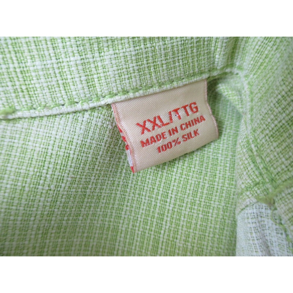 Tommy Bahama Shirt Mens‎ 2XL XXL Green Silk Button Up Casual* - Picture 15 of 15